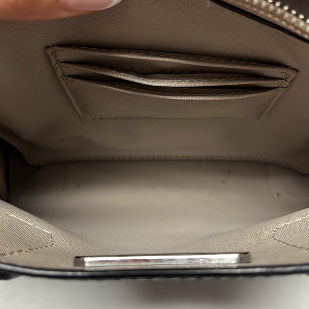 Michael kors black pebbled leather small Mercer crossbody bag | structured mini - Picture 12 of 16